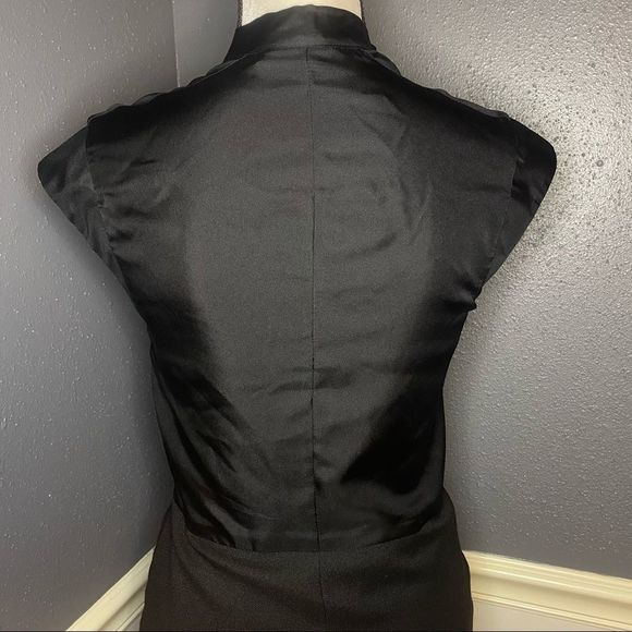 Sea NY Mixed Media Pussy Bow Button Down Dress - Picture 7 of 10